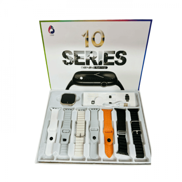 Apple Watch series 10 S30 pro Max - 7 in 1 Straps Box Packed